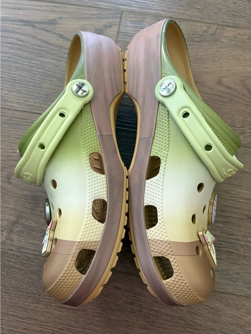 Star Wars mandalorian Grogu green crocs unisex men’s size 10/womens 12. NEW